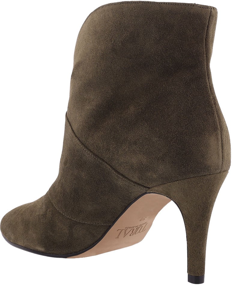 Toral Dames TL-12804 Suede Groen enkellaarsjes Groen