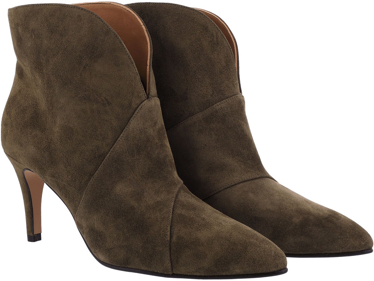 Toral Dames TL-12804 Suede Groen enkellaarsjes Groen