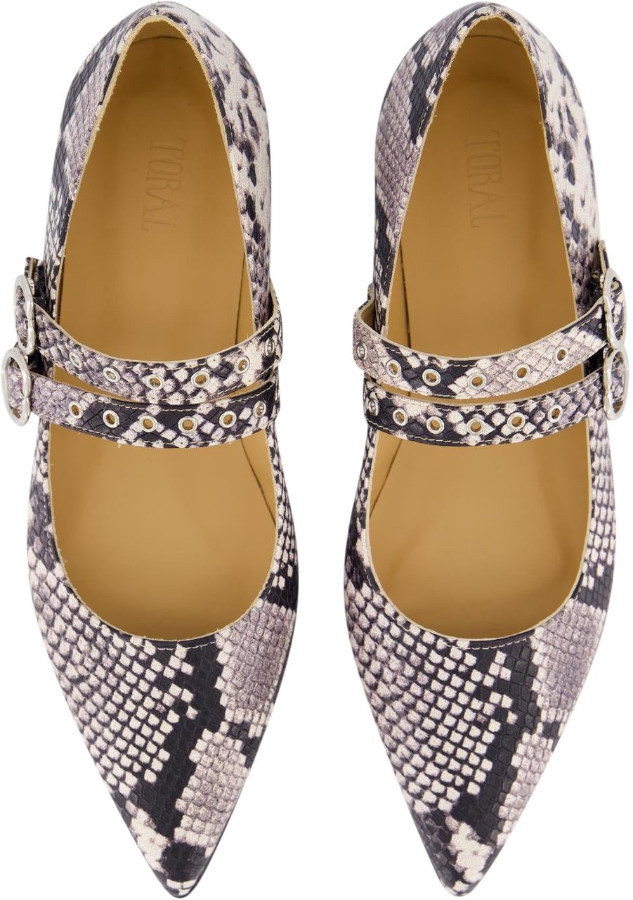 Toral Dames Tl-Coeur Ballerina Bruin/Snake Bruin