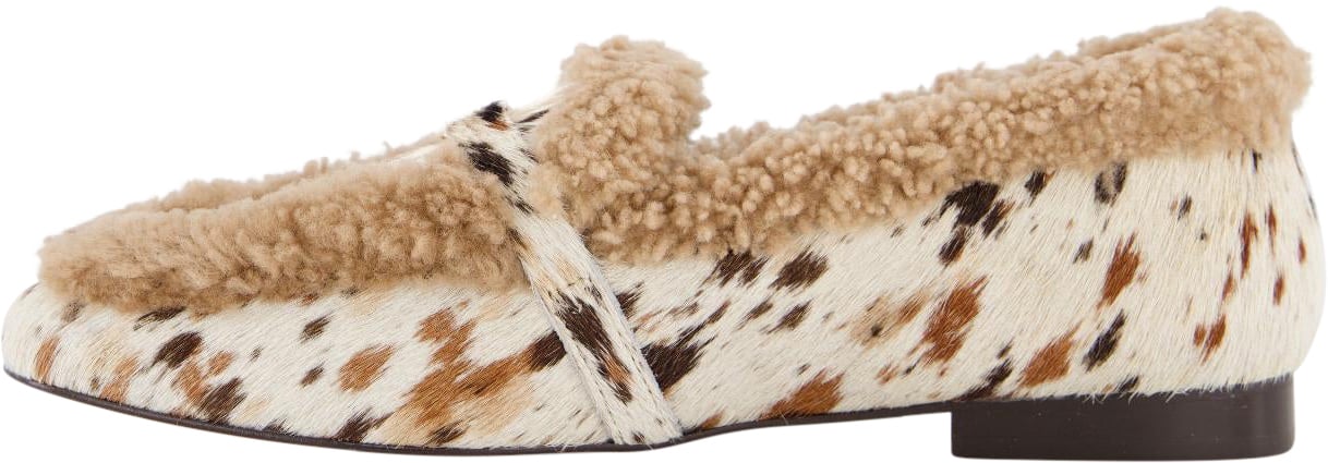 Toral Dames TL-Lily Loafer Wit/Bruin Wit