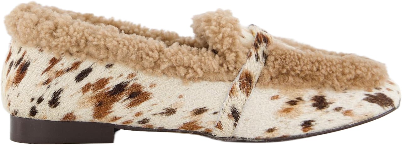 Toral Dames TL-Lily Loafer Wit/Bruin Wit