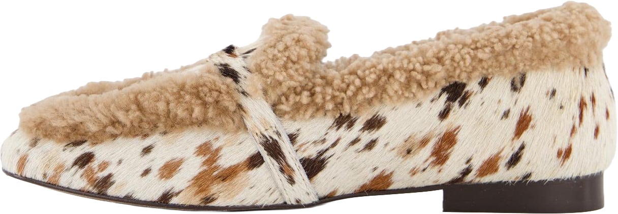 Toral Dames TL-Lily Loafer Wit/Bruin Wit