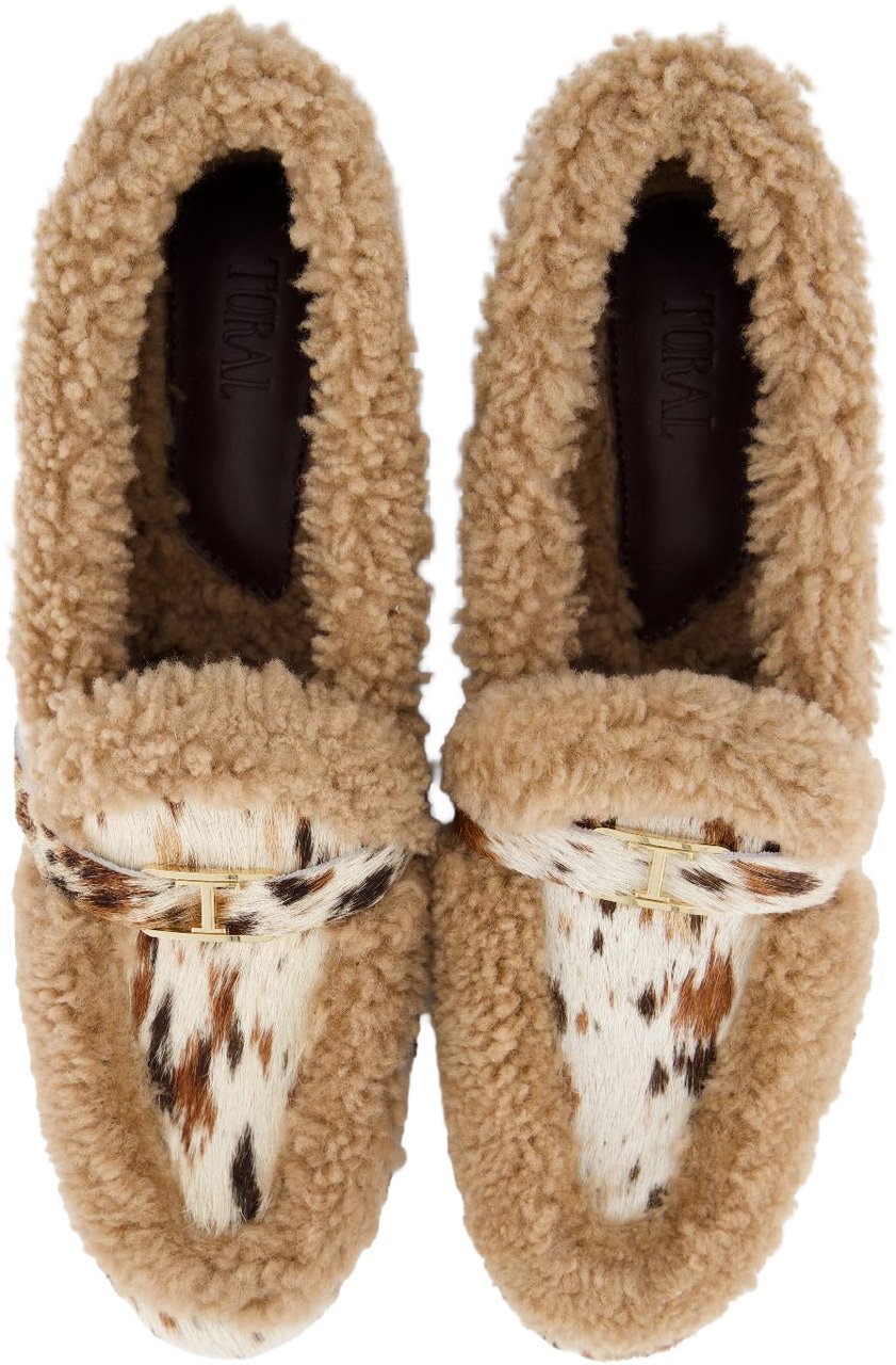 Toral Dames TL-Lily Loafer Wit/Bruin Wit