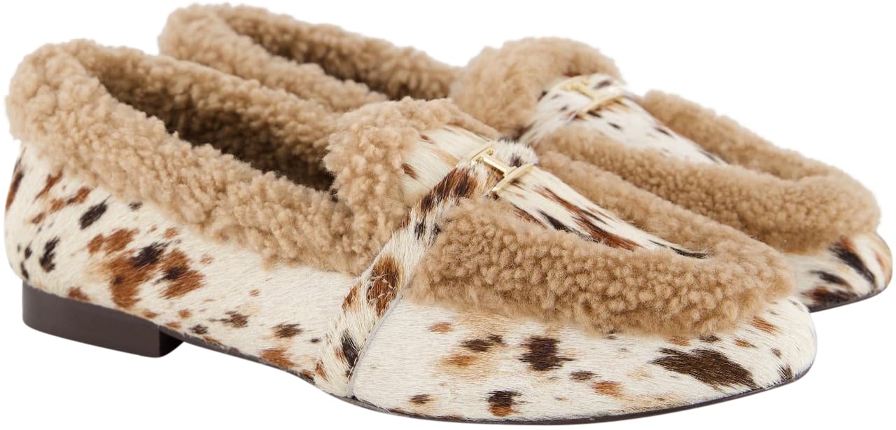 Toral Dames TL-Lily Loafer Wit/Bruin Wit