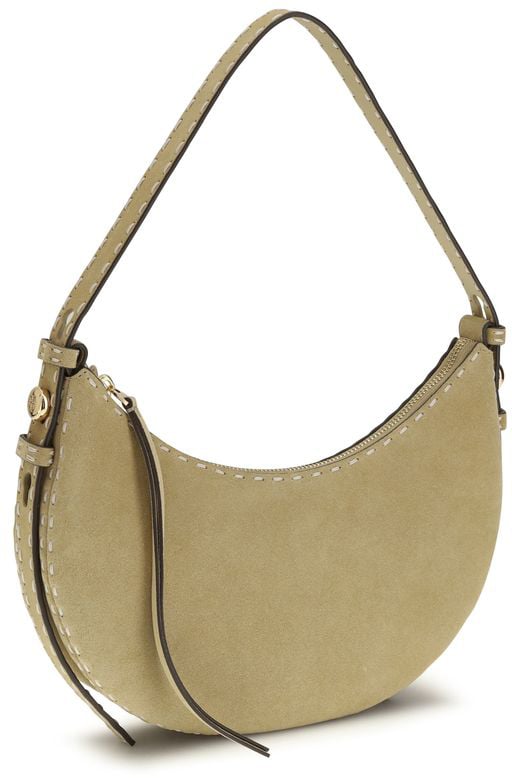 Tory Burch Tory Burch Beige Calf Leather Bos Taurus Shoulder Bag Zwart