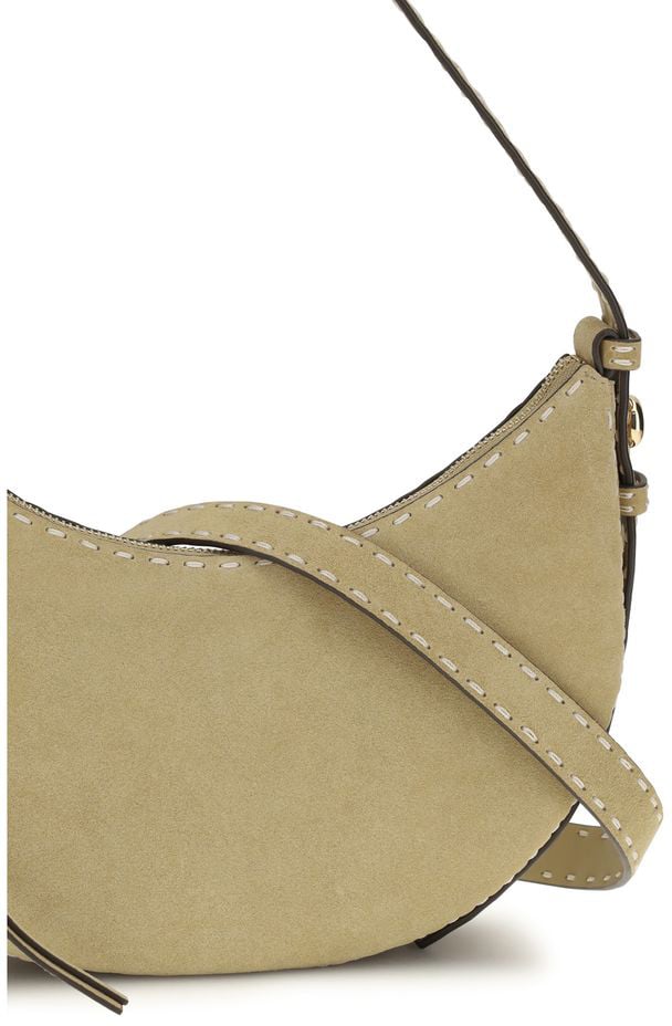 Tory Burch Tory Burch Beige Calf Leather Bos Taurus Shoulder Bag Zwart