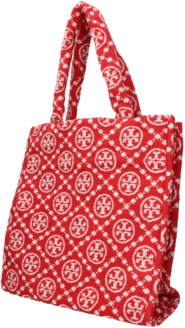Tory Burch Tory Burch Red Cotton-Like Shoulder Bag Rood