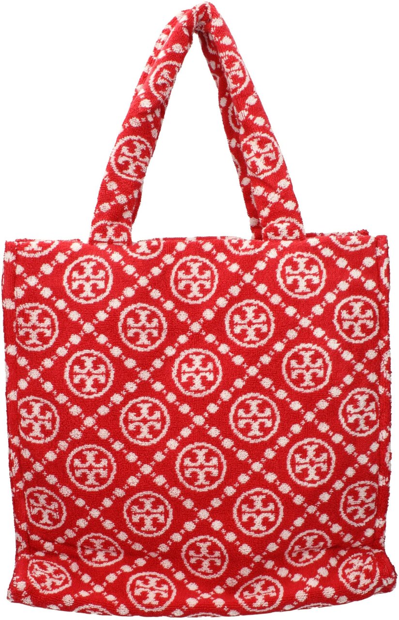 Tory Burch Tory Burch Red Cotton-Like Shoulder Bag Rood