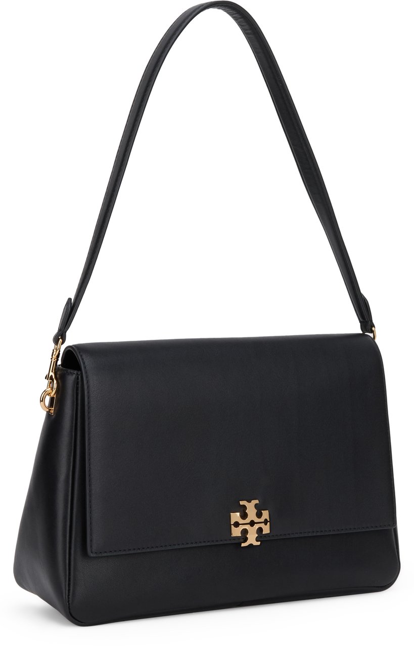 Tory Burch Charlie leather shoulder bag Zwart