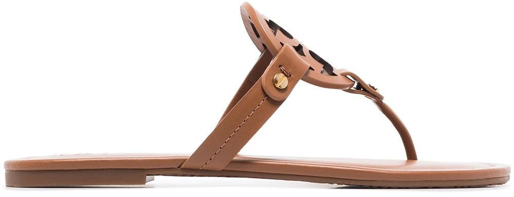 Tory Burch Sandals Leather Brown Bruin