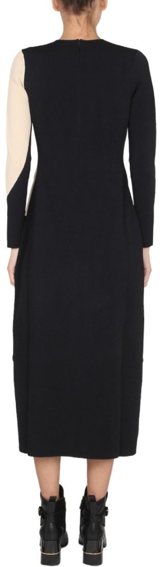 Tory Burch Colorblock Dress Zwart
