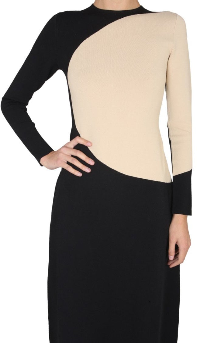 Tory Burch Colorblock Dress Zwart