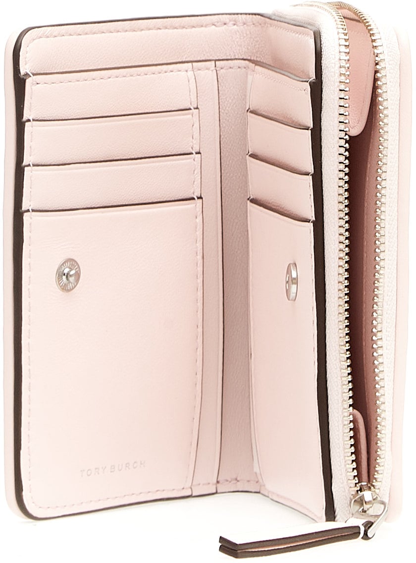 Tory Burch Portafoglio Bi-fold Rosa Roze