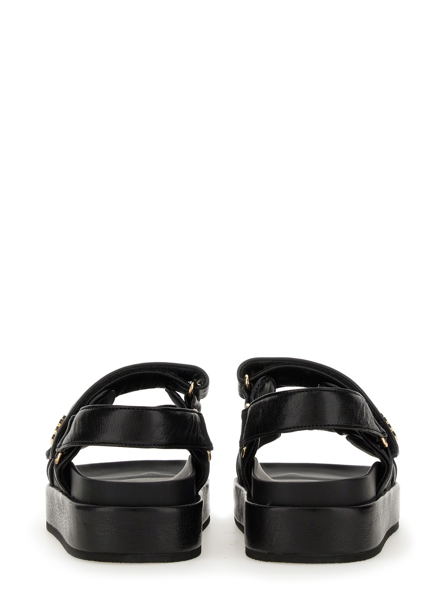 Tory Burch Black Kira Ankle Strap Sandals Zwart