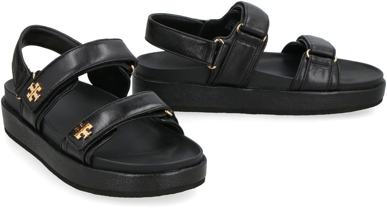 Tory Burch Kira leather sandals Zwart