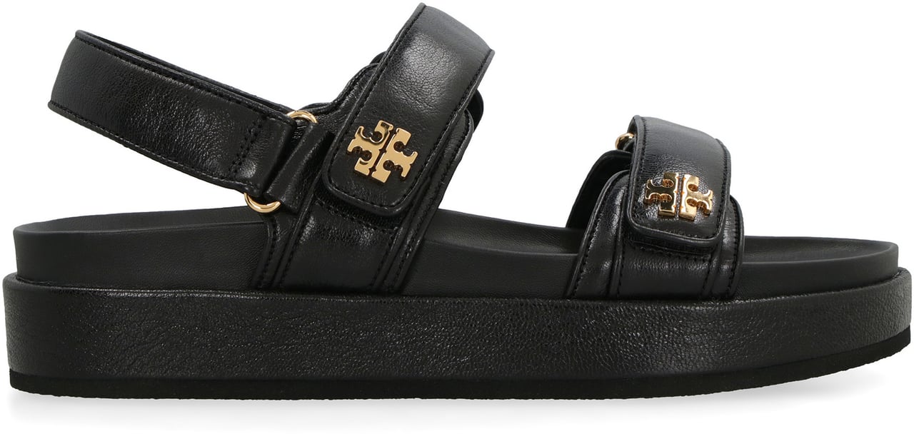 Tory Burch Kira leather sandals Zwart