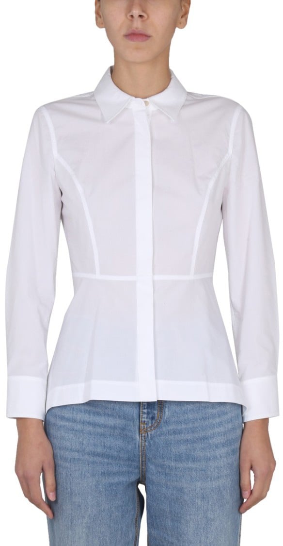 Tory Burch Poplin Shirt Wit