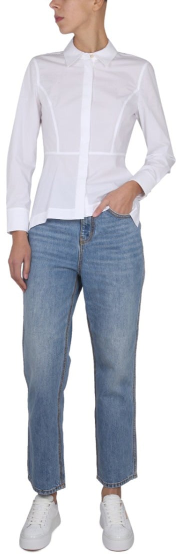 Tory Burch Poplin Shirt Wit