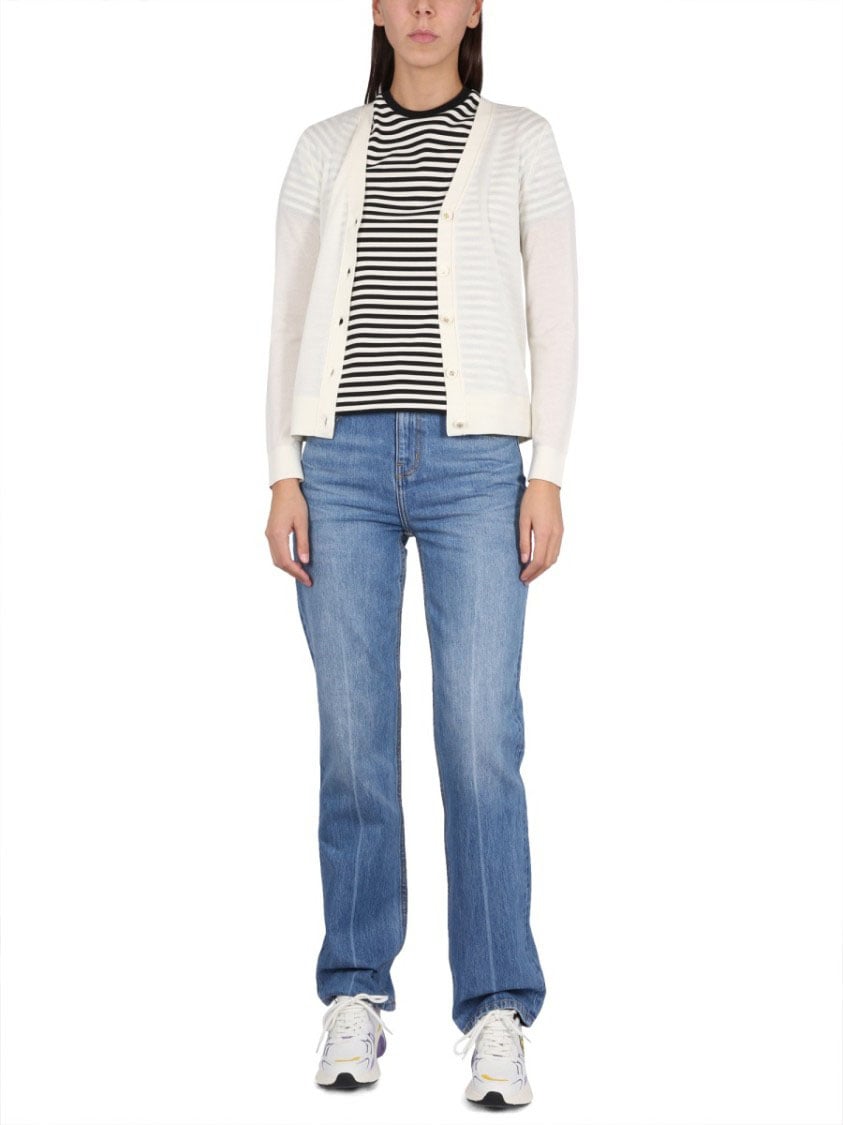 Tory Burch Simone Cardigan Wit