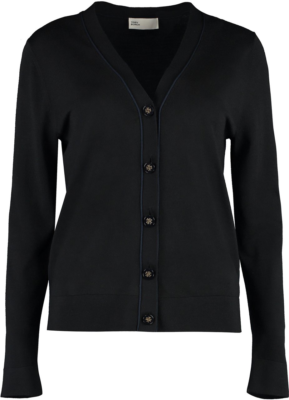 Tory Burch Wool-blend cardigan Zwart