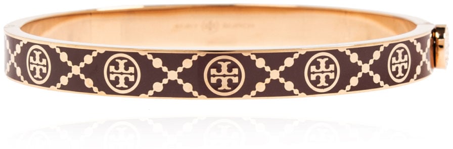 Tory Burch T Monogram Miller Stud Hinge Bracelet Bruin