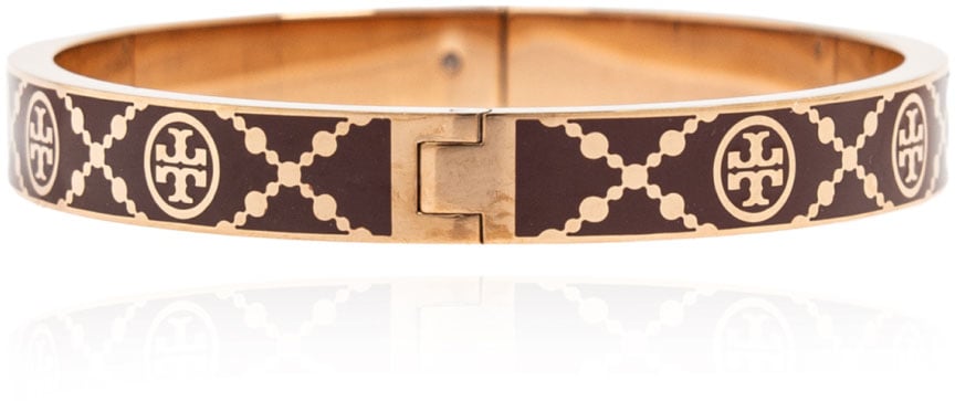 Tory Burch T Monogram Miller Stud Hinge Bracelet Bruin