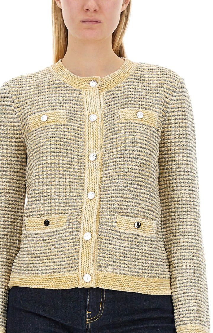Tory Burch Kendra Cardigan Neutraal