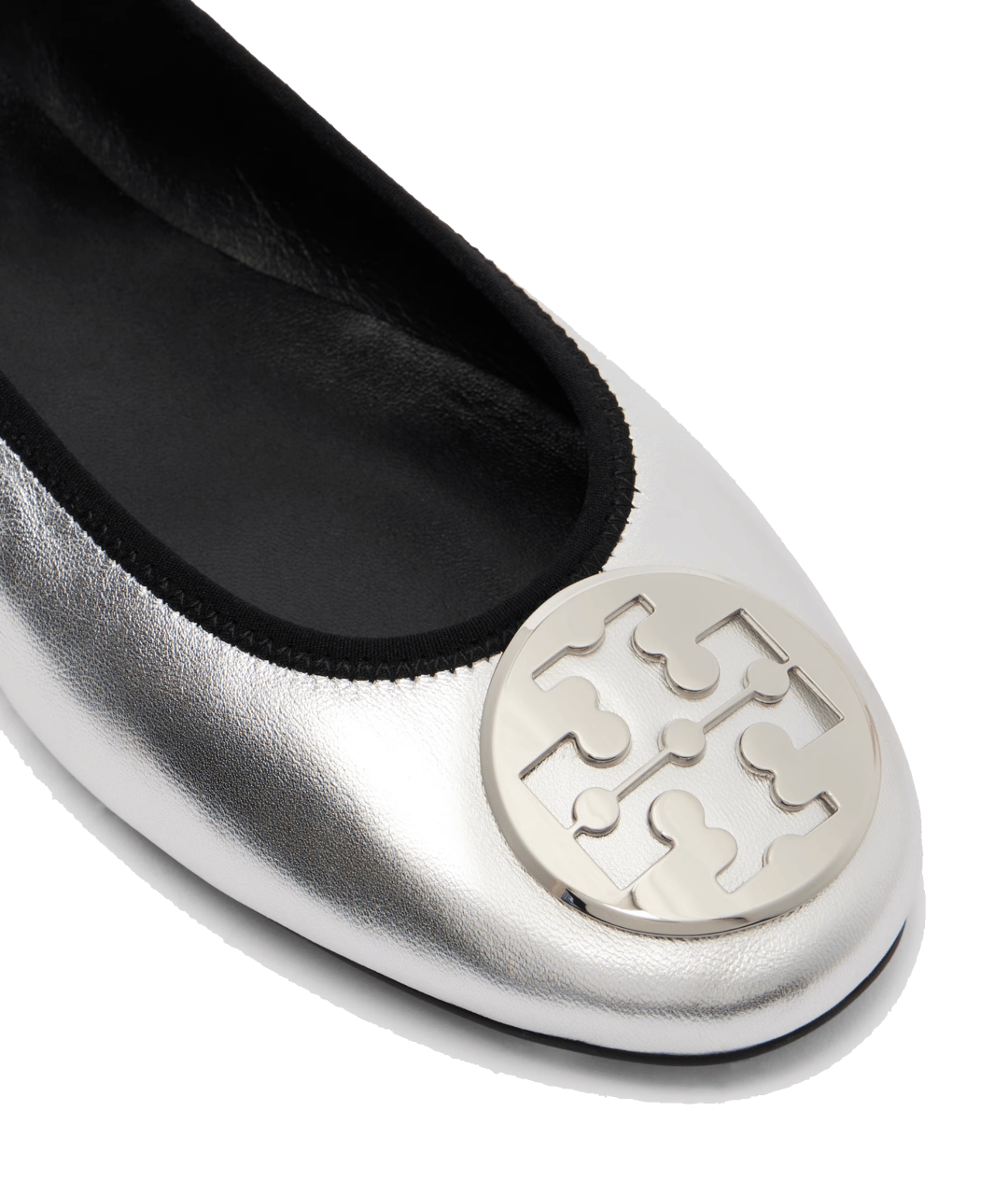 Tory Burch Reva Travel Ballet Silver Zilver