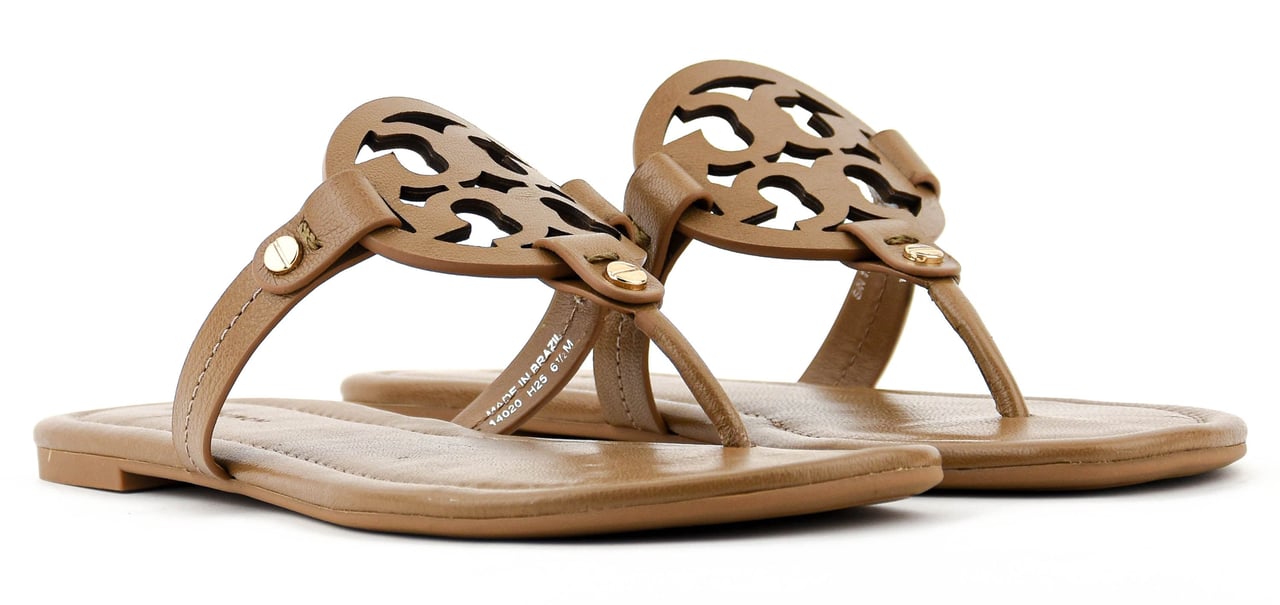 Tory Burch Miller Sandel Almond Flour Beige