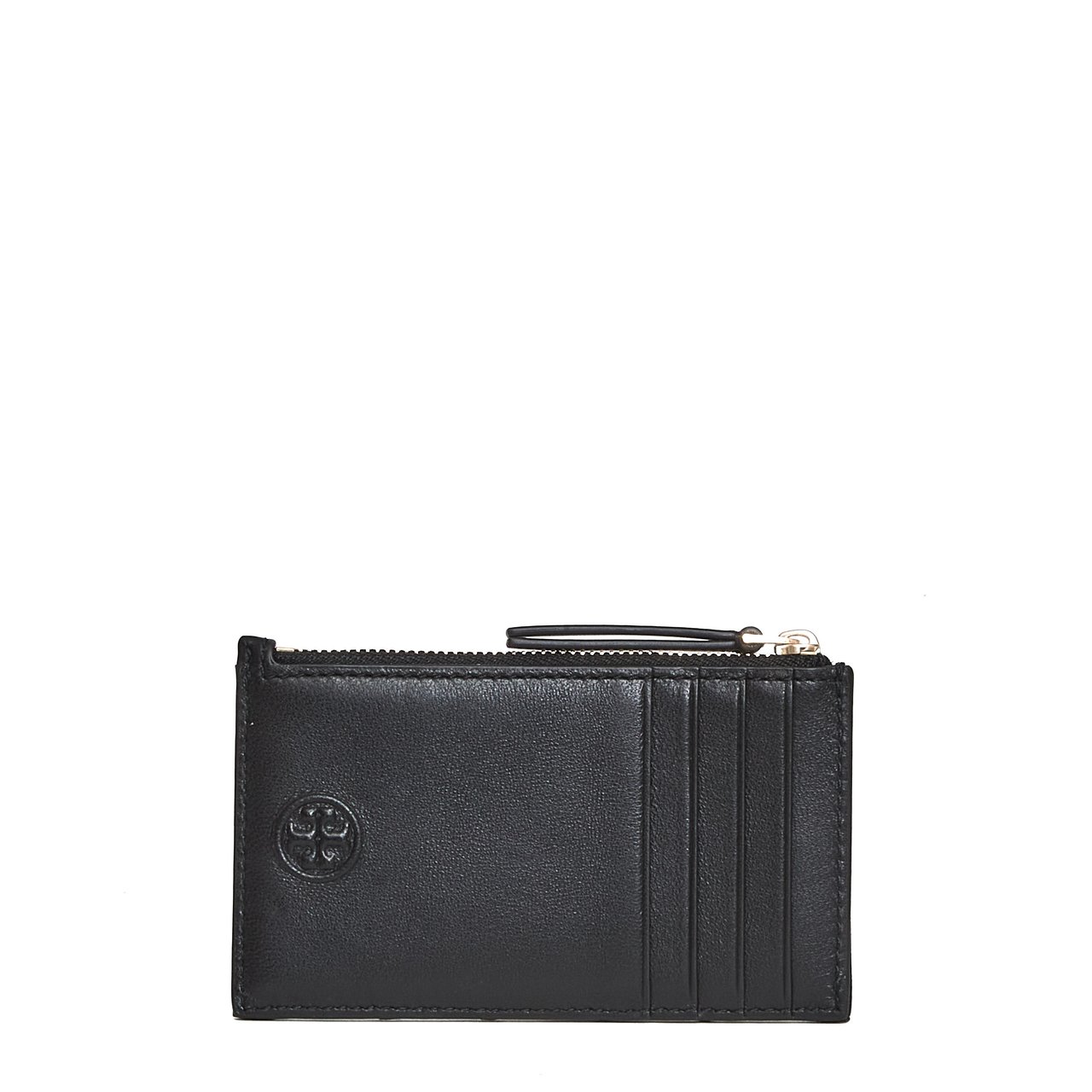 Tory Burch Portacarte Fleming Morbido Zwart