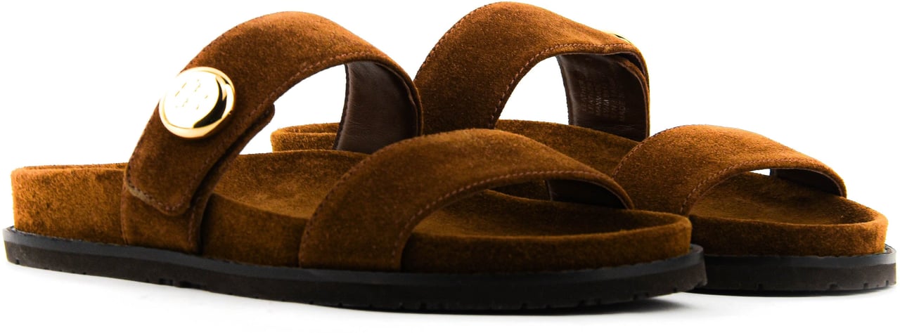 Tory Burch Romy Sport Slide Cognac Divers