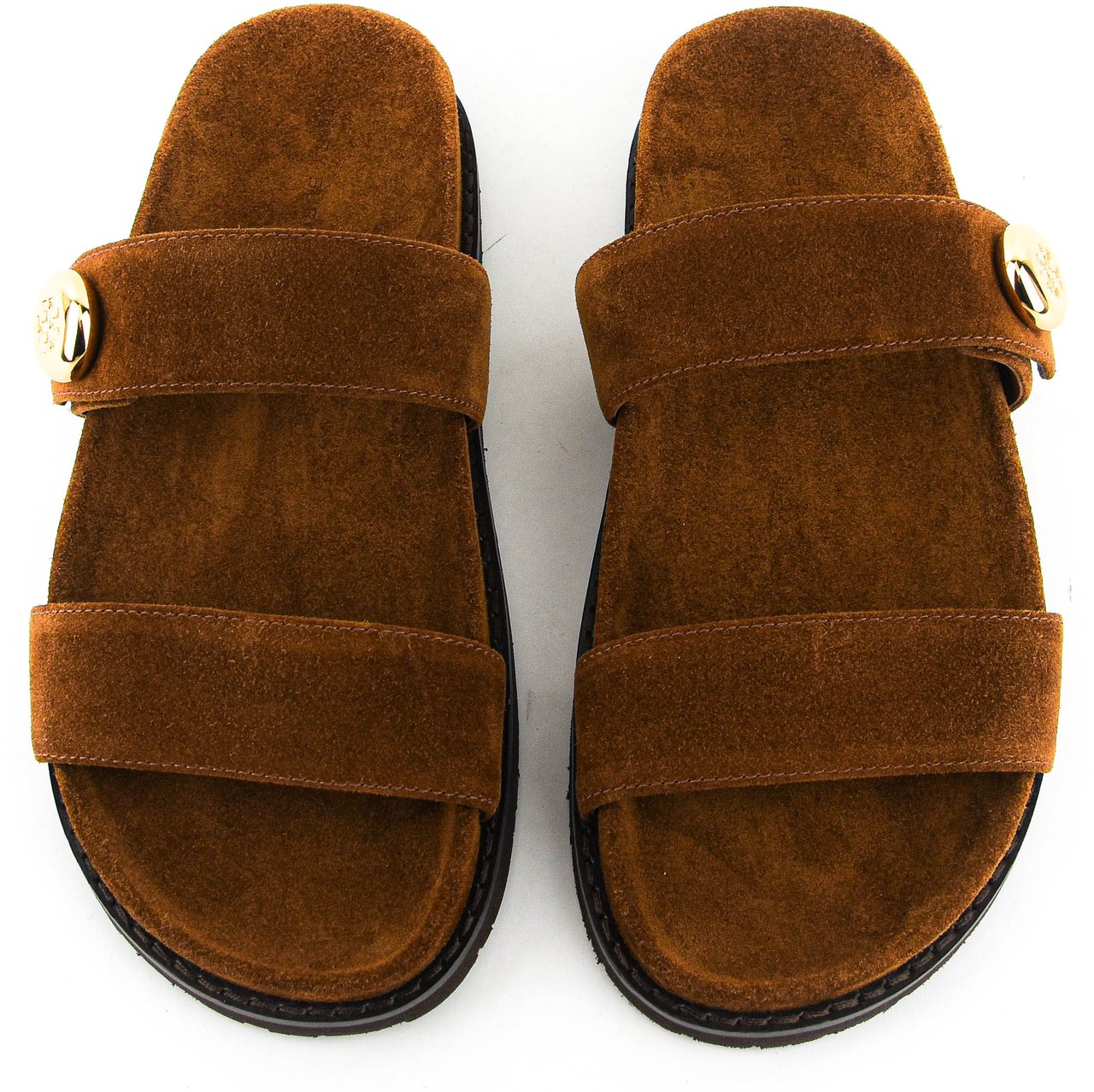 Tory Burch Romy Sport Slide Cognac Divers