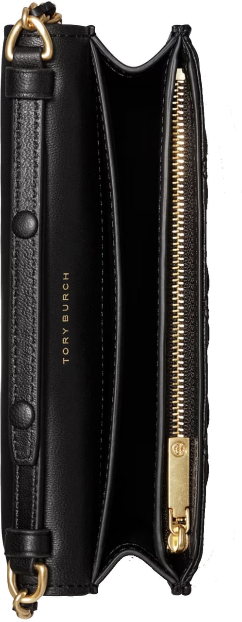 Tory Burch Fleming Chainwallet Black Zwart