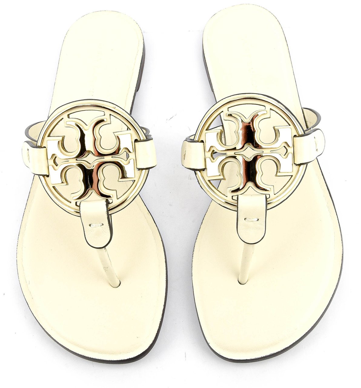 Tory Burch Tory Buch Metal Miller Light Cream/gold Beige