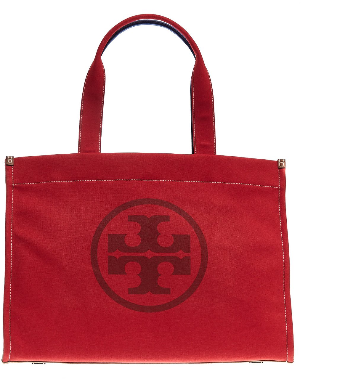 Tory Burch Tote In Tessuto Rossa E Azzurro Rood