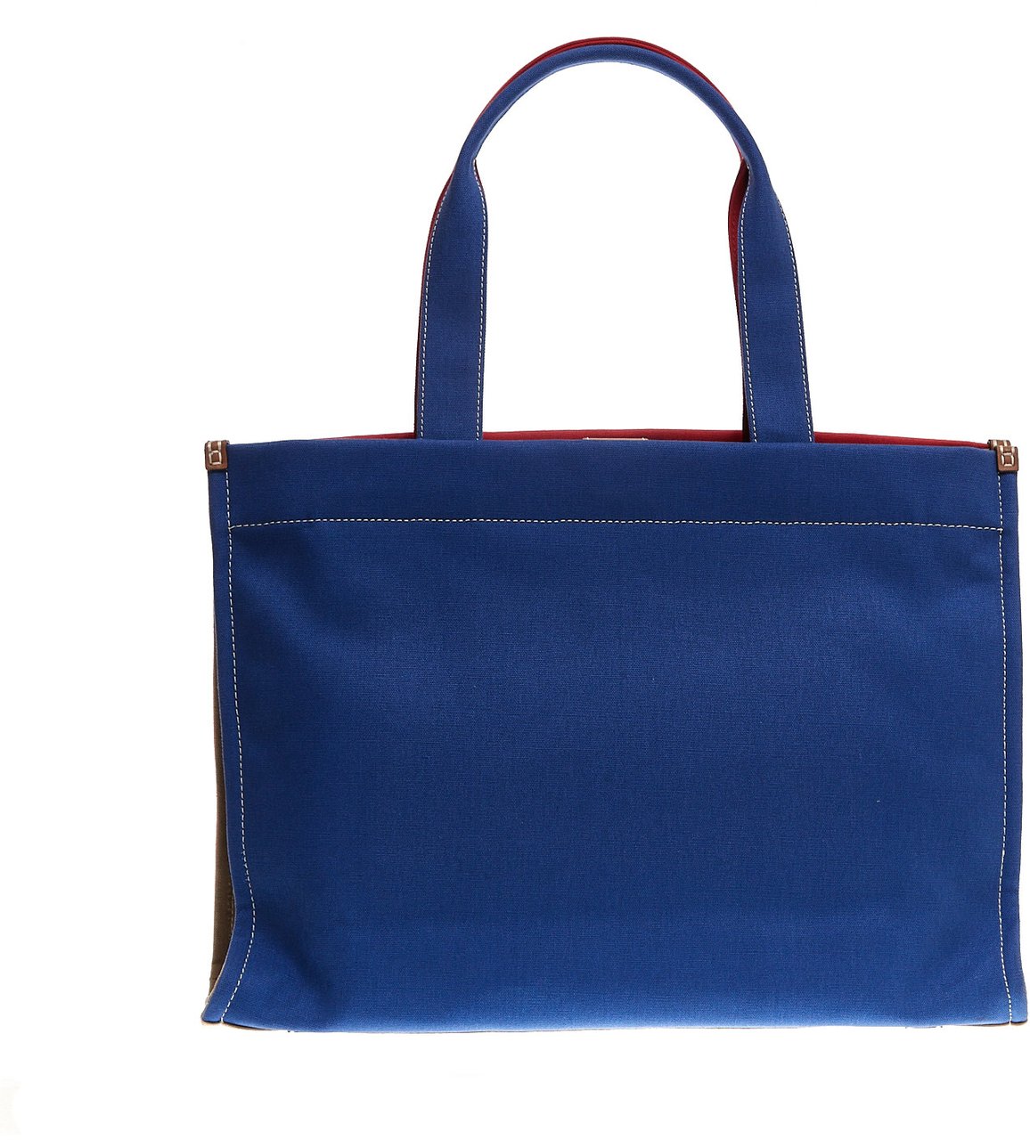 Tory Burch Tote In Tessuto Rossa E Azzurro Rood