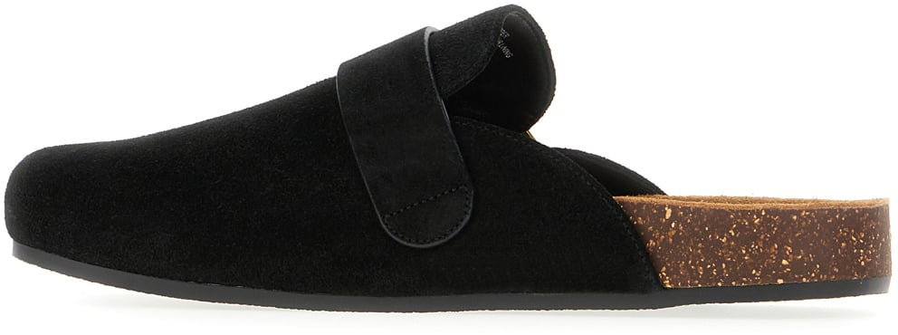Tory Burch Tory Burch Black suede Mellow slippers Zwart