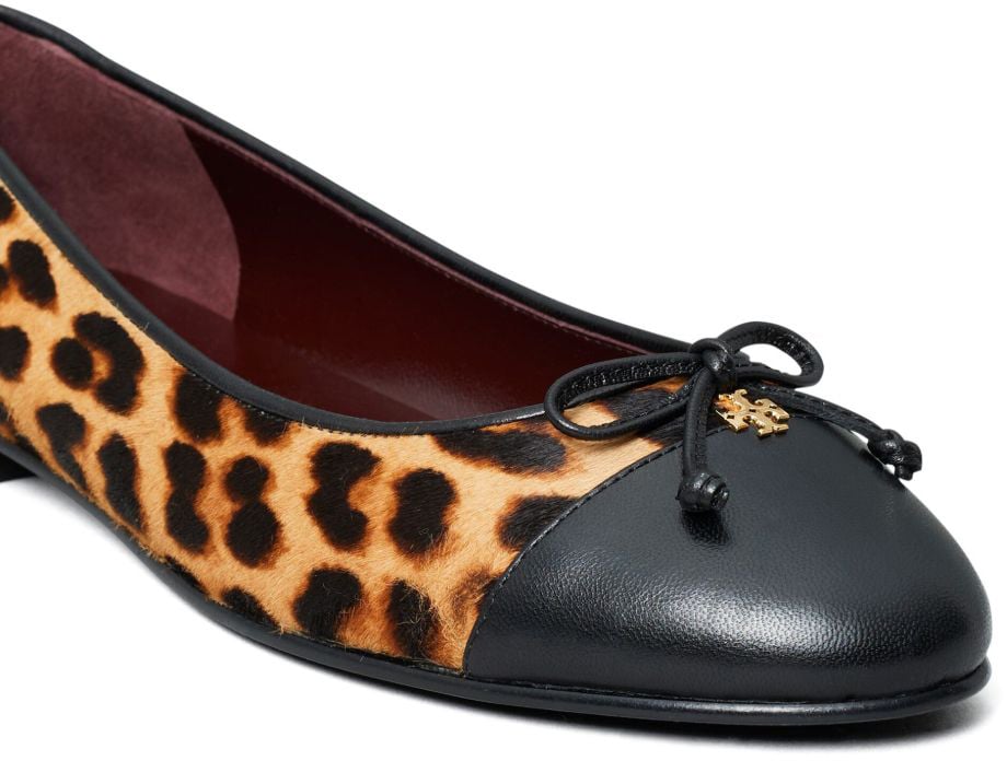 Tory Burch Flat Shoes Classic Leopard Divers
