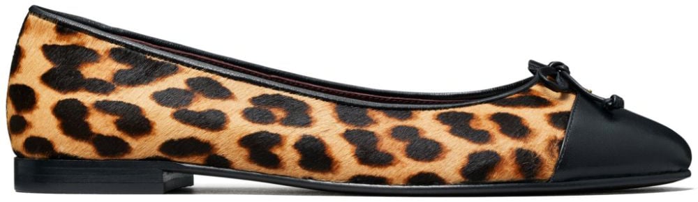 Tory Burch Flat Shoes Classic Leopard Divers