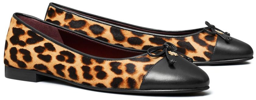 Tory Burch Flat Shoes Classic Leopard Divers
