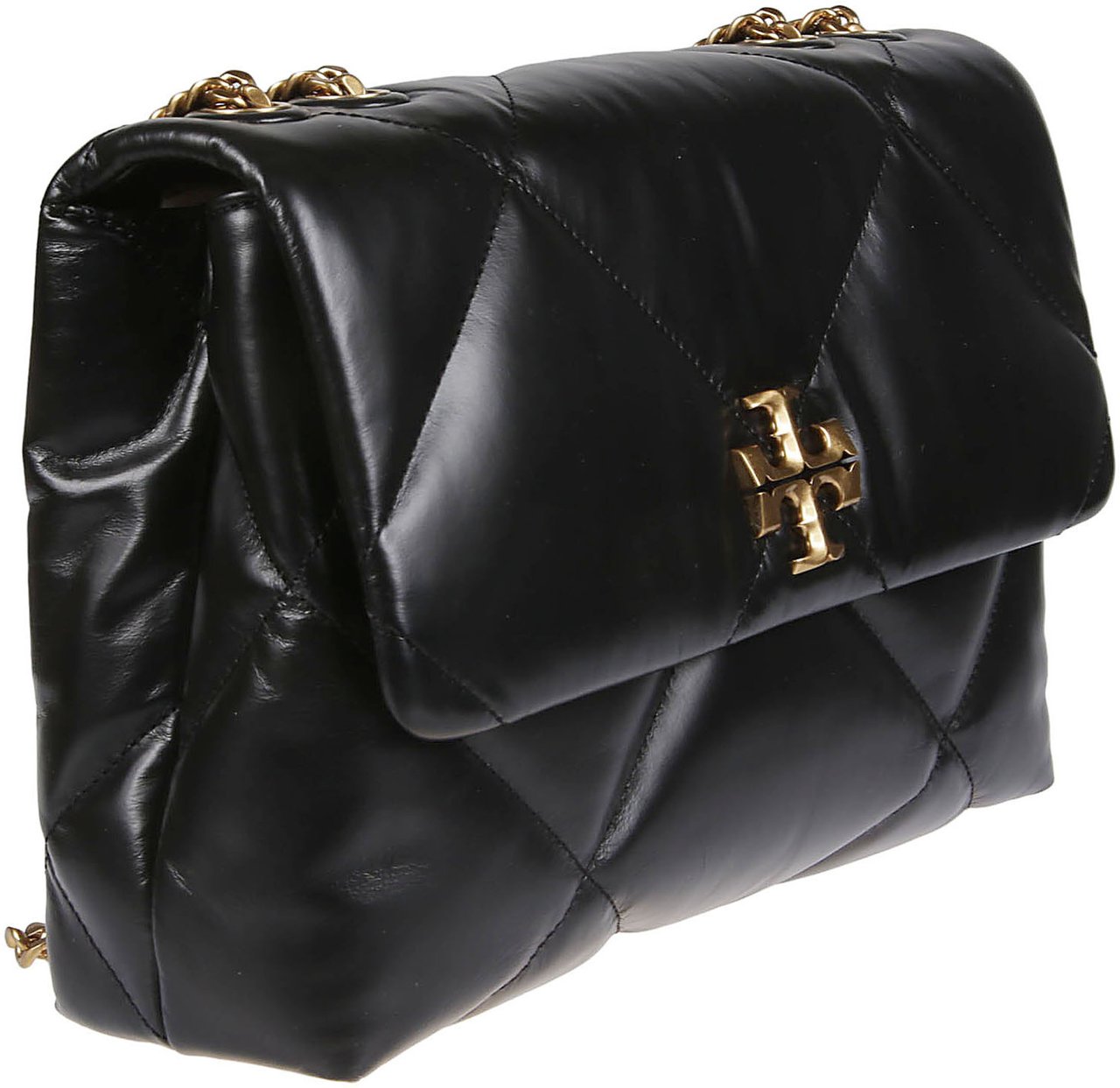 Tory Burch Kira Diamond Quilt Convertible Shoulder Bag Black Zwart
