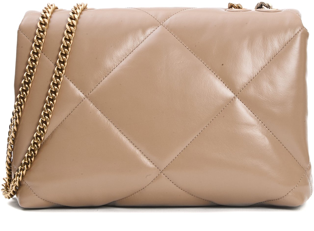 Tory Burch Convertible Shoulder Taupe Beige