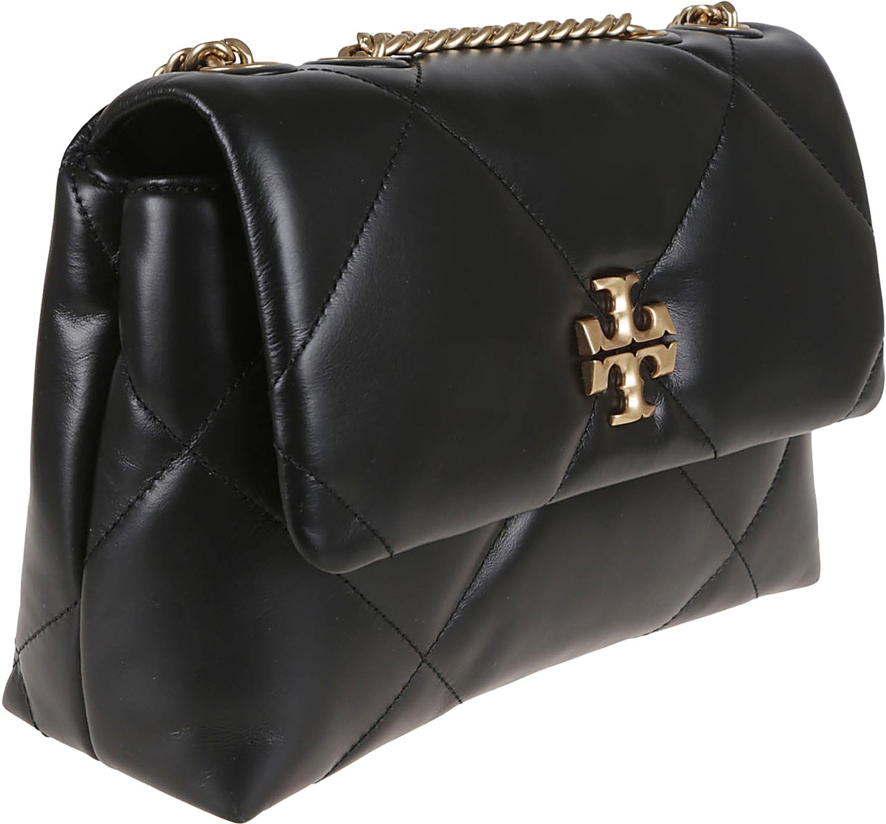 Tory Burch TORY BURCH Kira Diamond Quilt Small Convertible Shoulder Bag Zwart