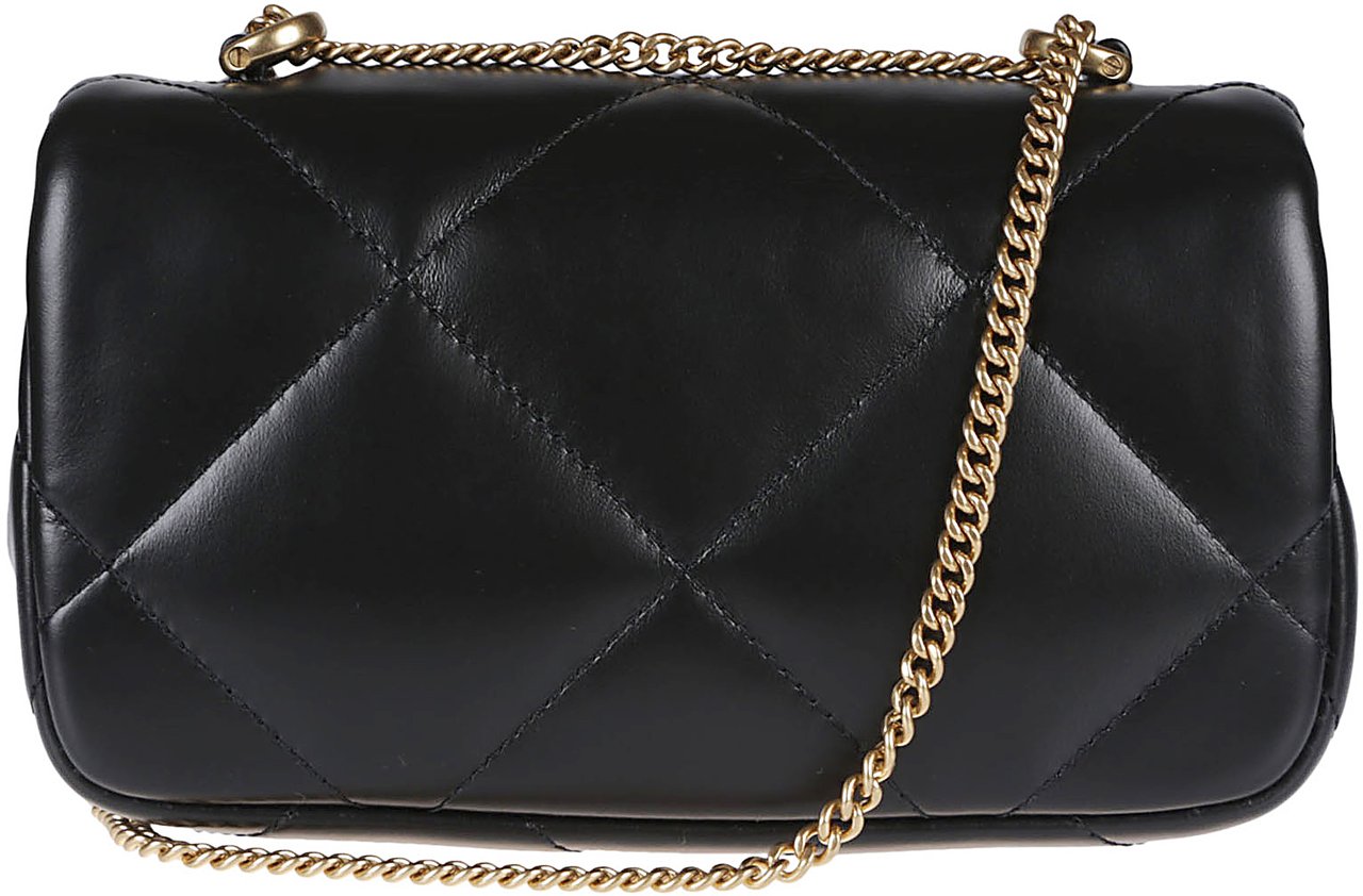 Tory Burch Kira Mini Flap Bag Black Zwart