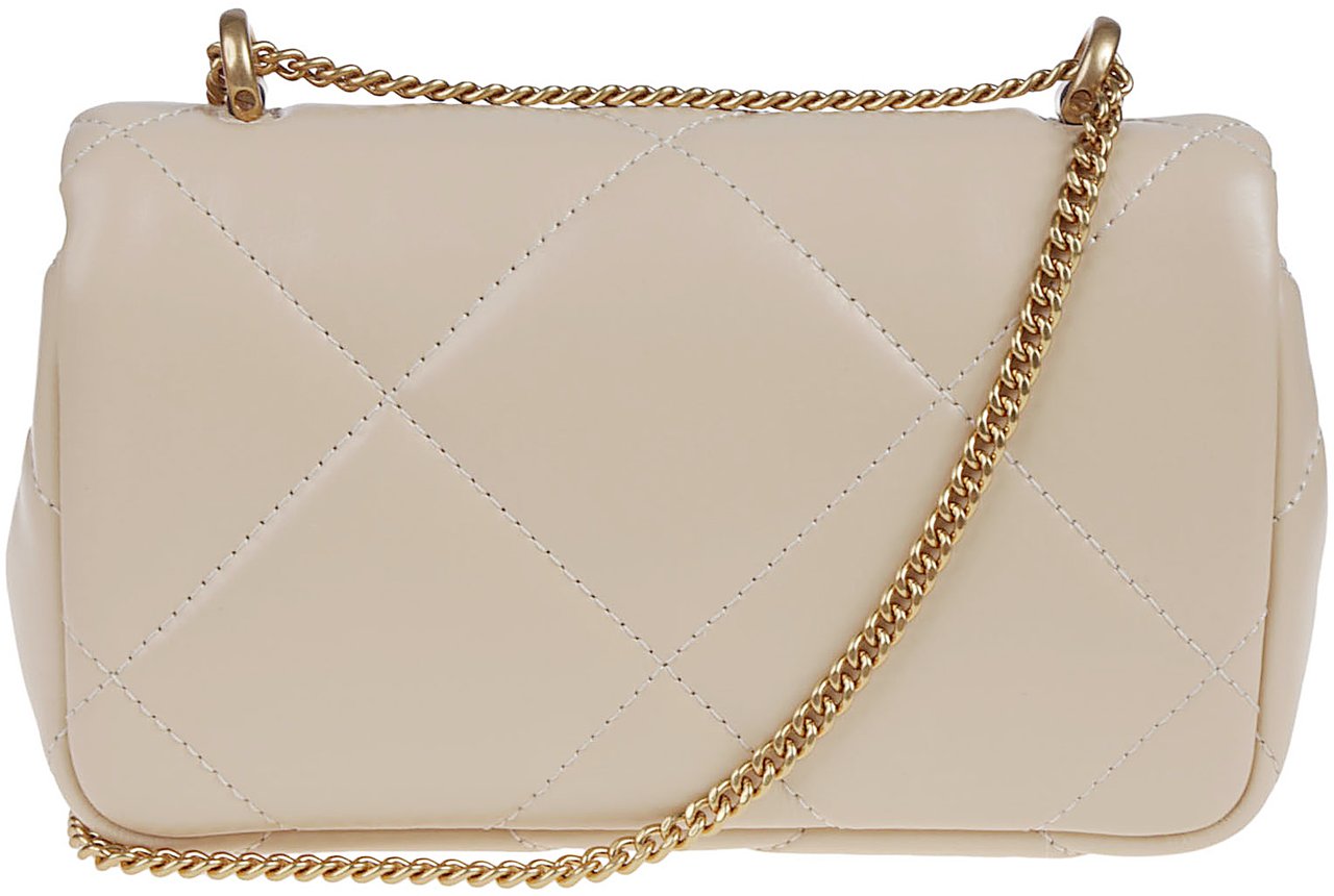 Tory Burch Kira Mini Flap Bag White Wit