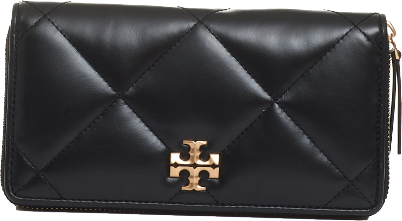 Tory Burch Portafoglio Zip Continental Nero Zwart