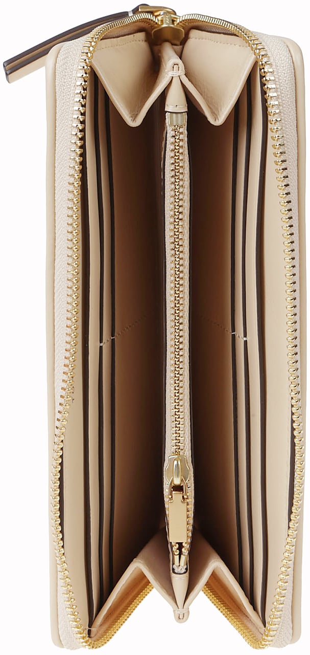 Tory Burch Kira Diamond Continental Wallet Nude & Neutrals Beige