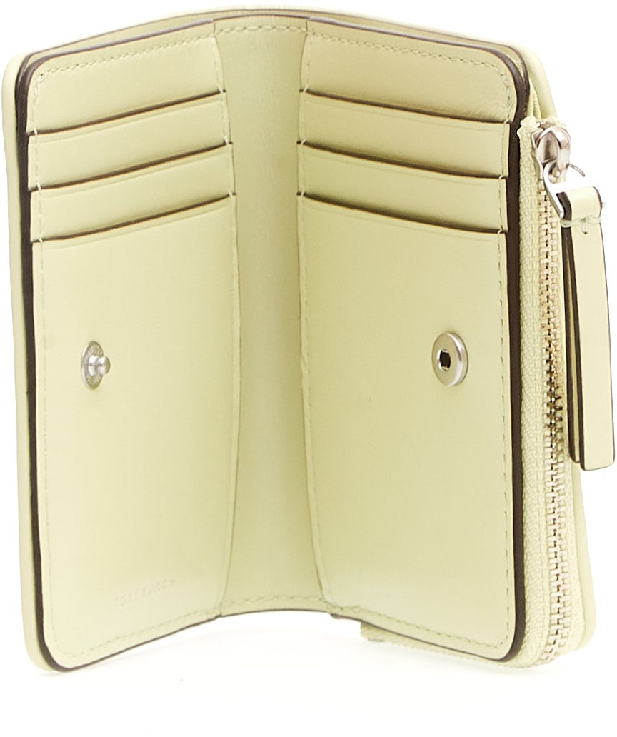 Tory Burch Bi-fold Portafoglio Verdino Groen