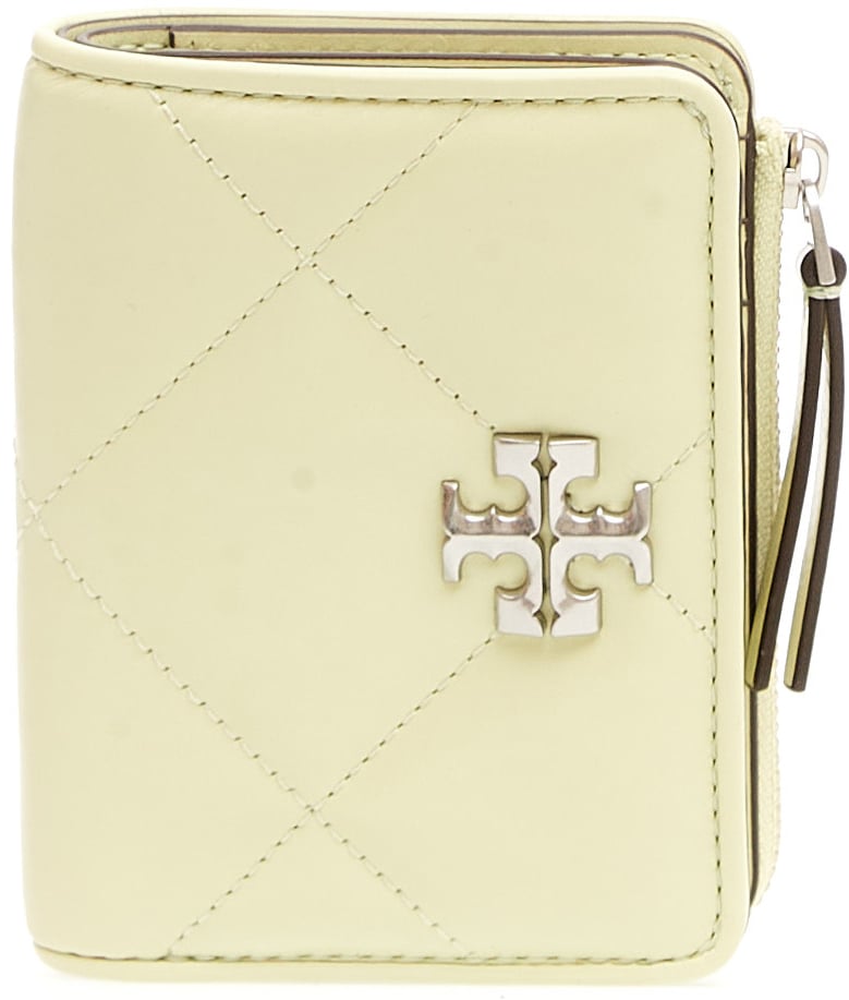 Tory Burch Bi-fold Portafoglio Verdino Groen