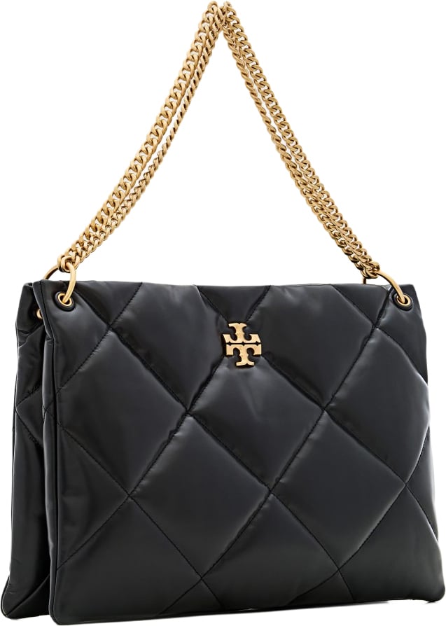 Tory Burch Diamond Quilted Nappa Leather Shoulder Bag Zwart